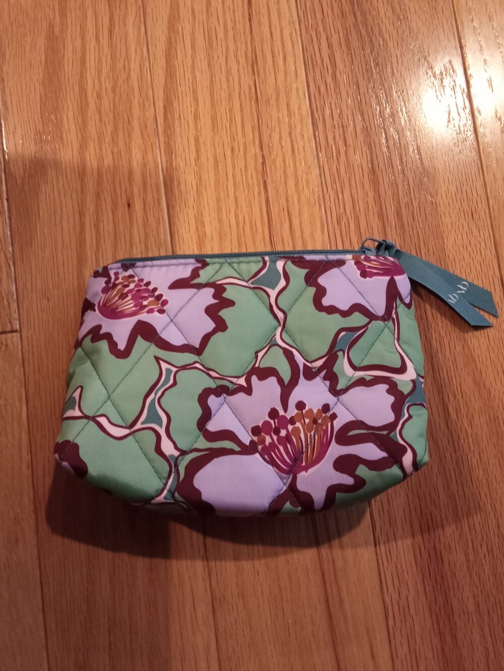 Vera Bradley Small Essential Pouch in Reflecting Lily Pads Ultralight fabric